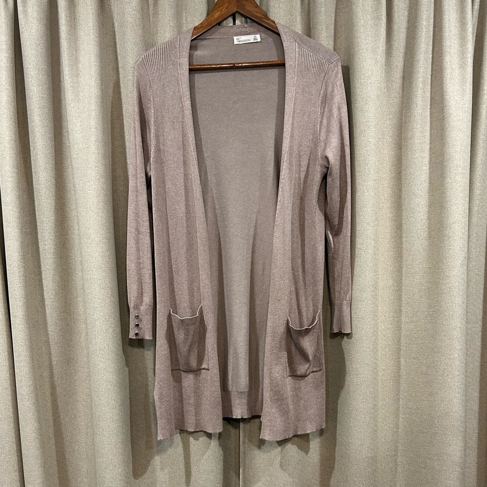 89th & Madison Women's Beige Cardigan Sweater